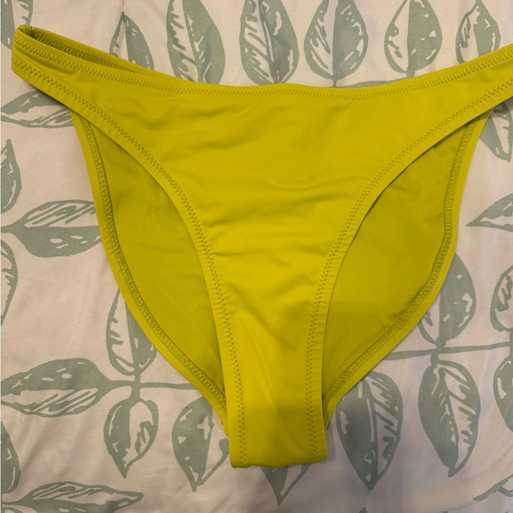 Skims recycled swim mid coverage bottoms citrus yellow medium